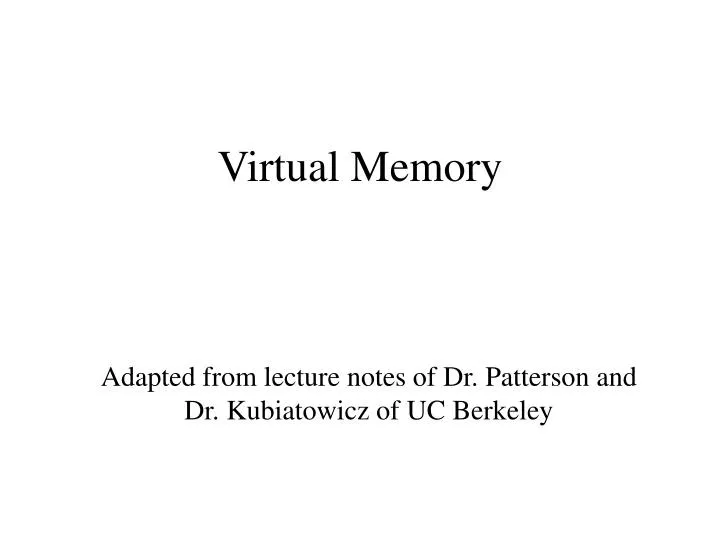 virtual memory