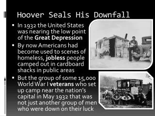 Hoover Seals His Downfall