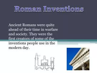 Roman Inventions