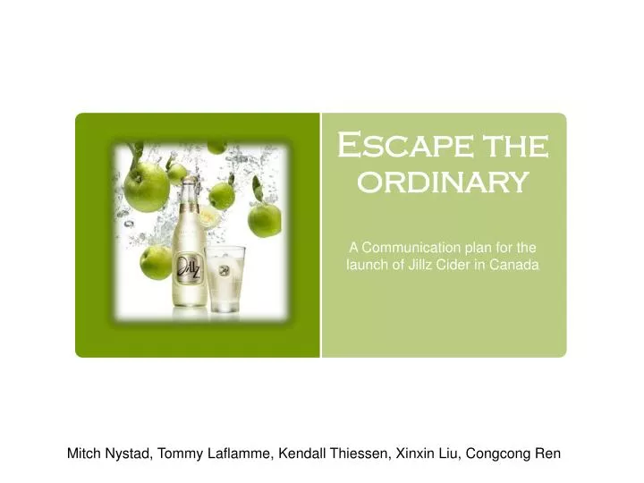escape the ordinary