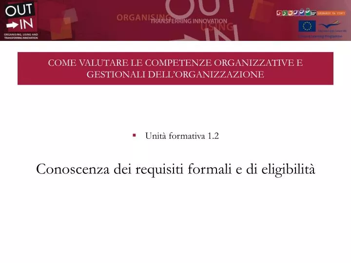 come valutare le competenze organizzative e gestionali dell organizzazione