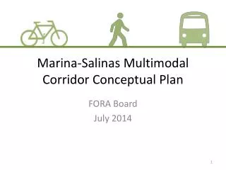 Marina-Salinas Multimodal Corridor Conceptual Plan