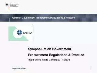 German Government Procurement Regulations &amp; Practice