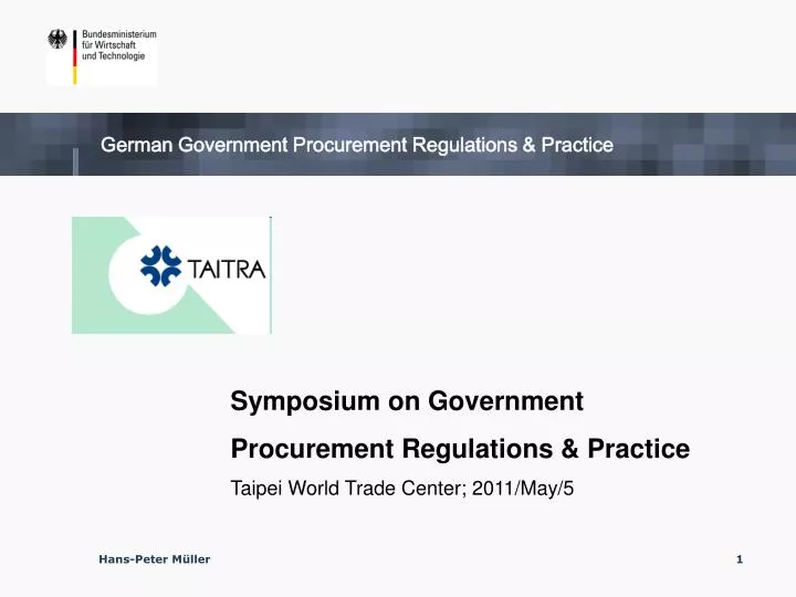 german government procurement regulations practice