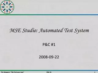 MSE Studio: Automated Test System