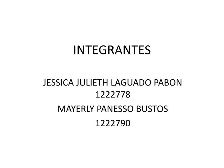 integrantes