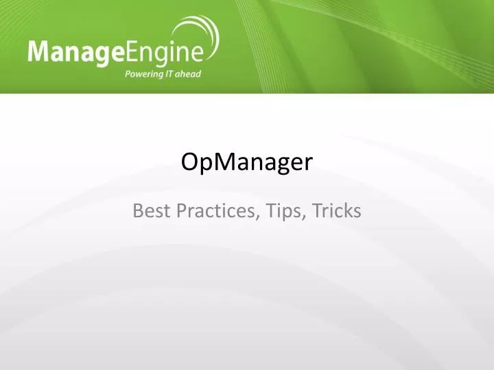 opmanager