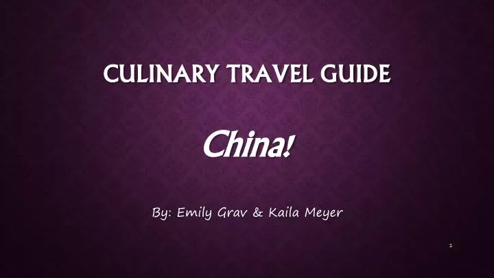 culinary travel guide
