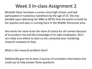 Week 3 In-class Assignment 2