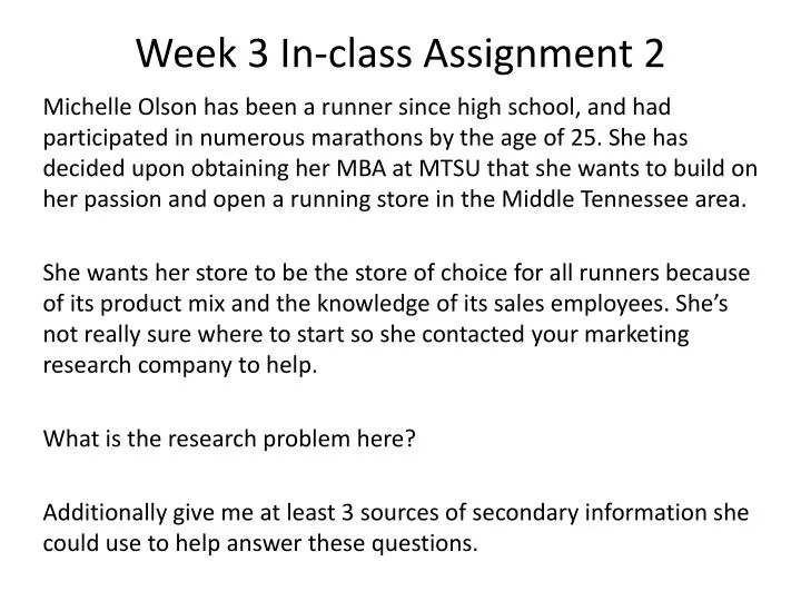 week 3 in class assignment 2