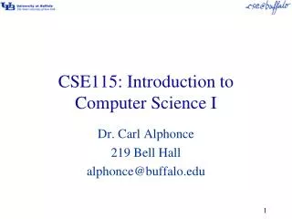 CSE115: Introduction to Computer Science I