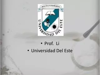 Prof. Li Universidad Del Este
