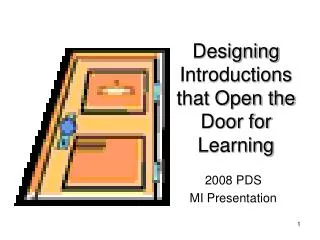 Designing Introductions that Open the Door for Learning
