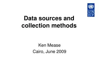 Data sources and collection methods