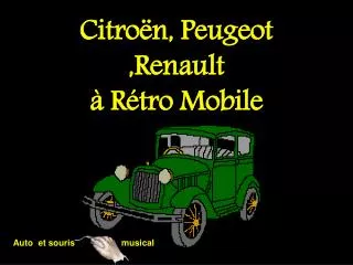 citro n peugeot renault r tro mobile