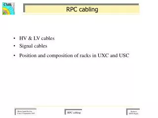 RPC cabling