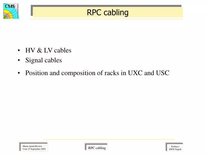 rpc cabling