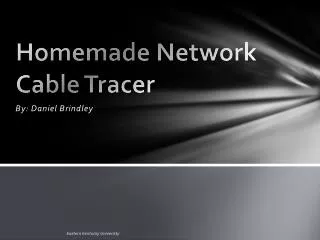 Homemade Network Cable Tracer