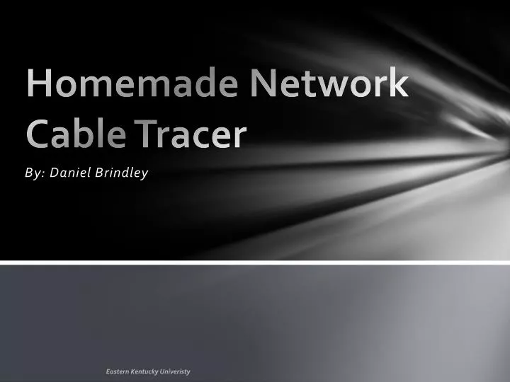 homemade network cable tracer