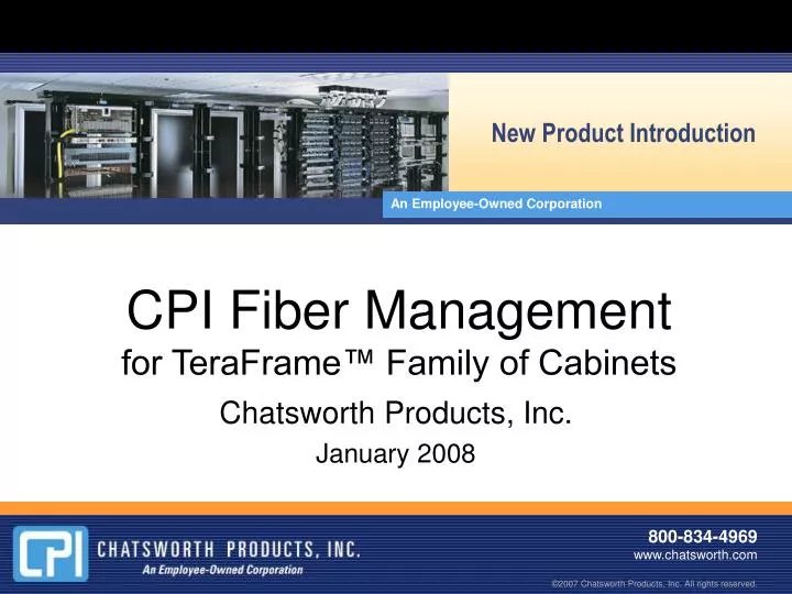 cpi fiber management for teraframe family of cabinets