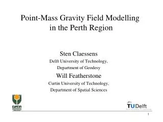 Point-Mass Gravity Field Modelling in the Perth Region