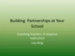 Building Partnerships at Your School - slide 1