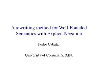 A rewritting method for Well-Founded Semantics with Explicit Negation