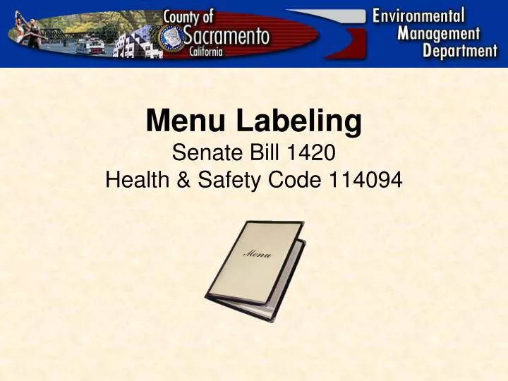 menu labeling senate bill 1420 health safety code 114094