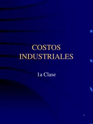costos industriales