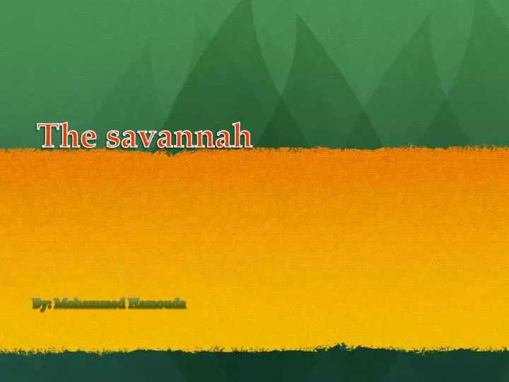 the savannah