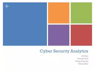 Cyber Security Analytics