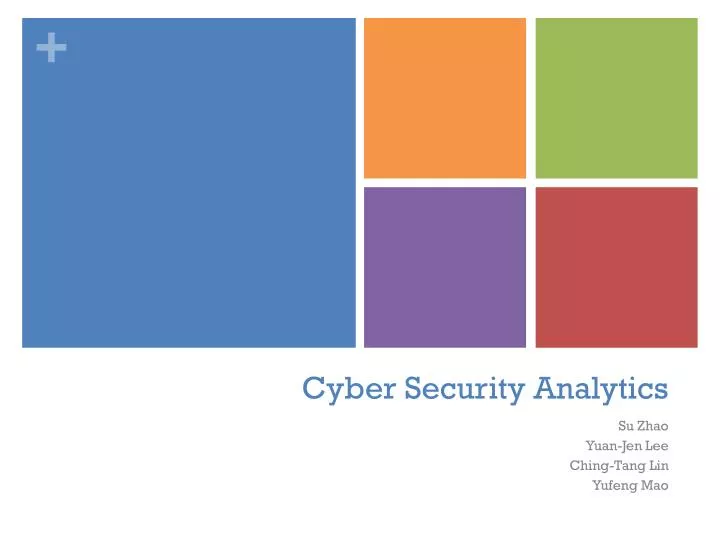 cyber security analytics