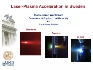 Laser-Plasma Acceleration in Sweden