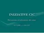 INIZIATIVE CIC - slide 1