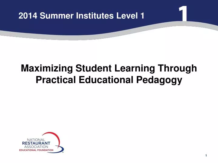 2014 summer institutes level 1
