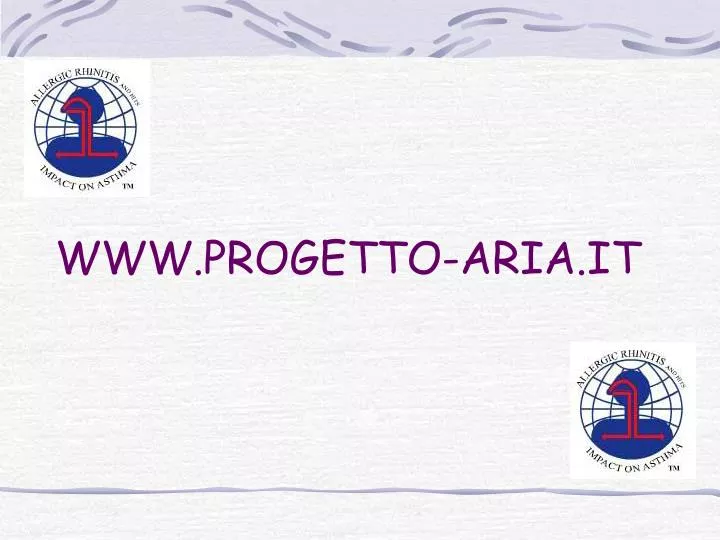 www progetto aria it