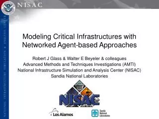 Modeling Critical Infrastructures with Networked Agent-based Approaches