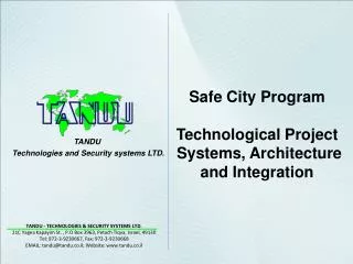 TANDU Technologies and Security systems LTD.
