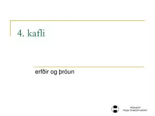 4 kafli