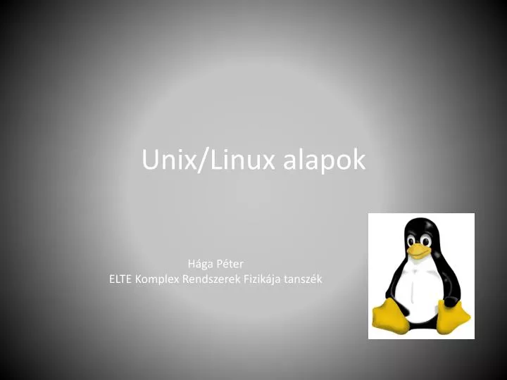 unix linux alapok