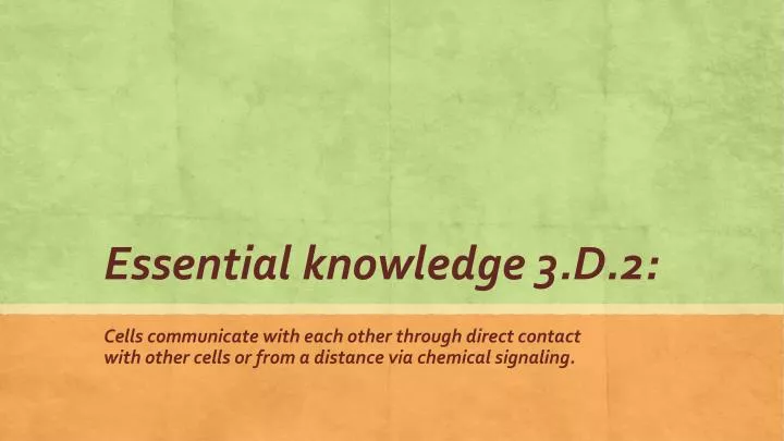 essential knowledge 3 d 2
