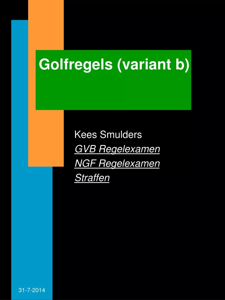 golfregels variant b