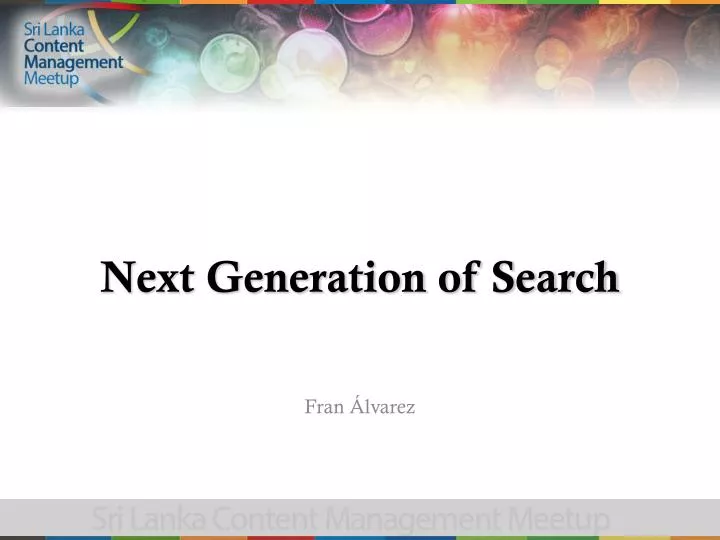 next generation of search