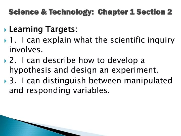 science technology chapter 1 section 2