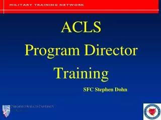 ACLS Program Director Training