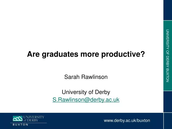 are graduates more productive