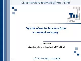 vysok u en technick v brn a inova n vouchery