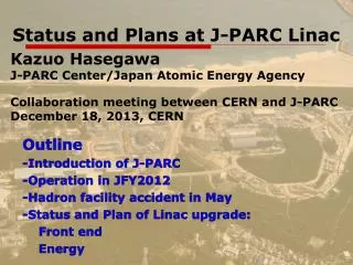 Status and Plans at J-PARC Linac