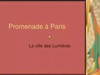 promenade paris