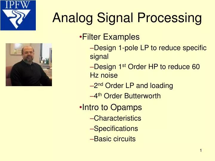 analog signal processing